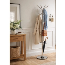 Wieszak Stojący Chromowy